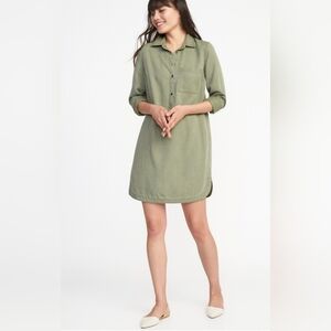 Old Navy Army Green Shirt Dress, XL